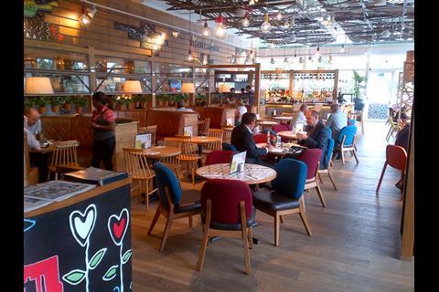 Giraffe restaurant at Tesco Watford